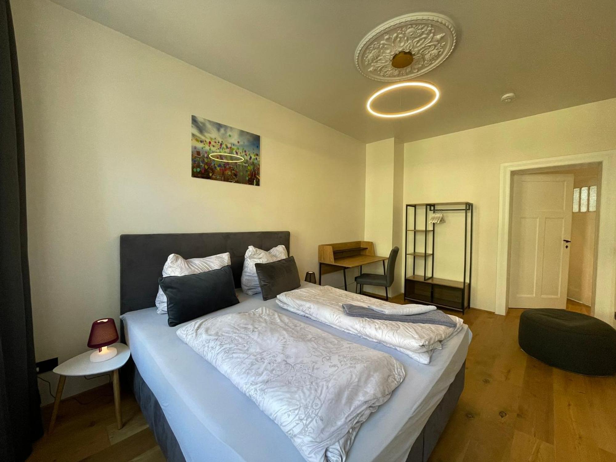 Soul-Apartment Balkon Privatparkplatz 2 Boxspringbetten 55Zoll Tv Wlan Leipzig Exterior foto