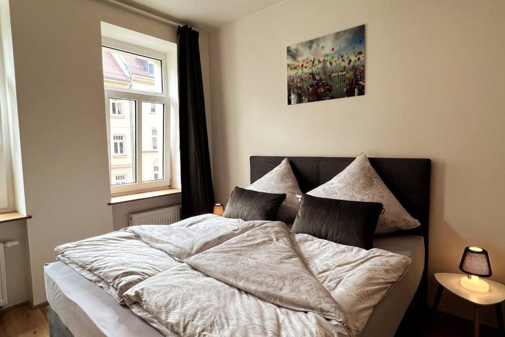 Soul-Apartment Balkon Privatparkplatz 2 Boxspringbetten 55Zoll Tv Wlan Leipzig Exterior foto