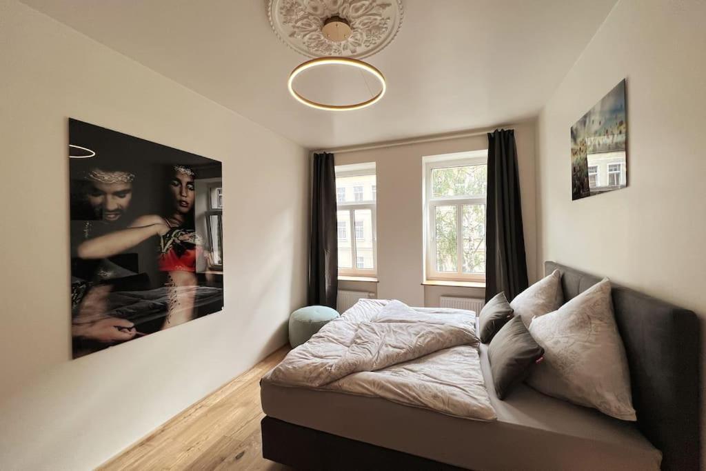 Soul-Apartment Balkon Privatparkplatz 2 Boxspringbetten 55Zoll Tv Wlan Leipzig Exterior foto