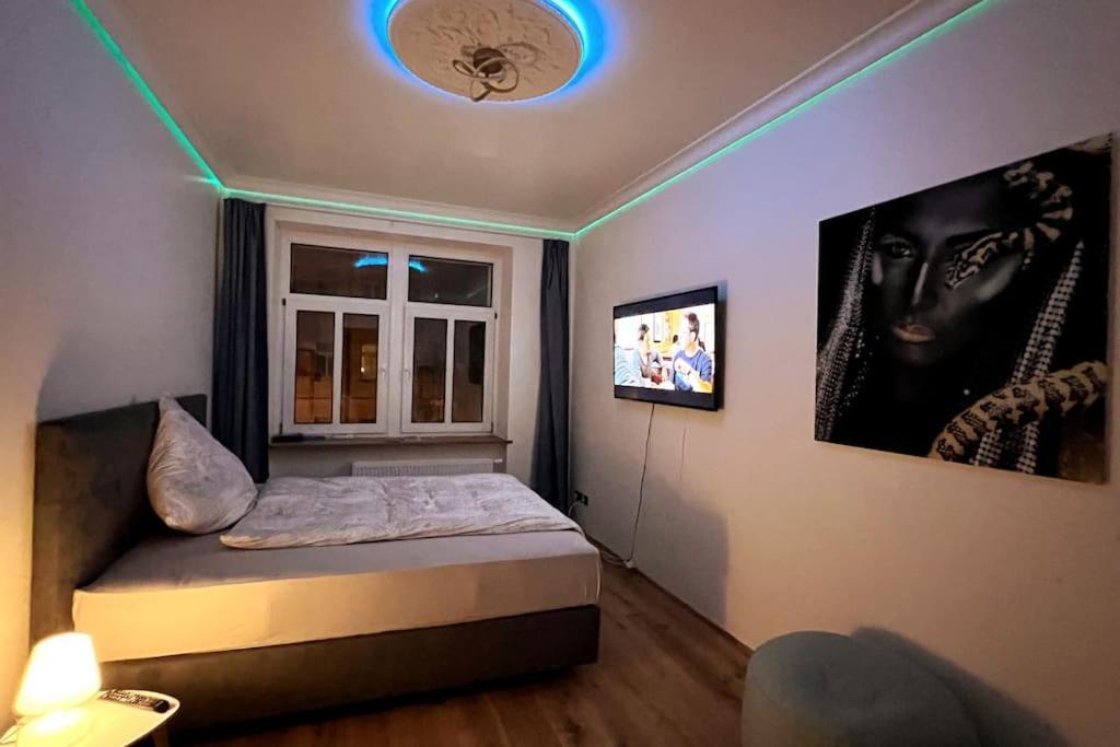 Soul-Apartment Balkon Privatparkplatz 2 Boxspringbetten 55Zoll Tv Wlan Leipzig Exterior foto